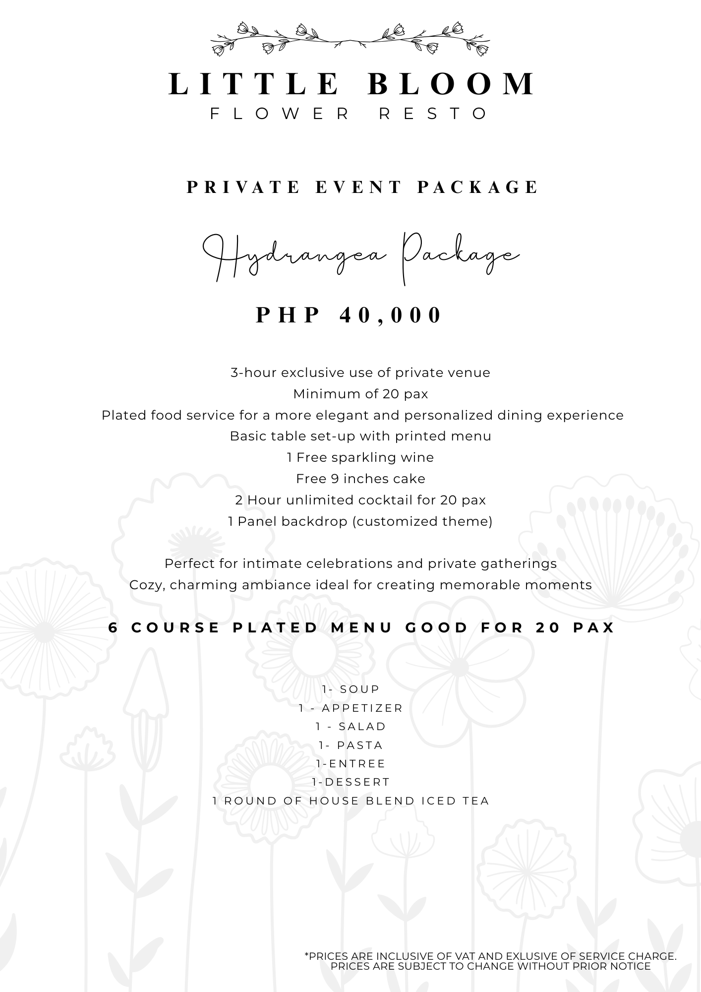 HYDRANGEA PACKAGE