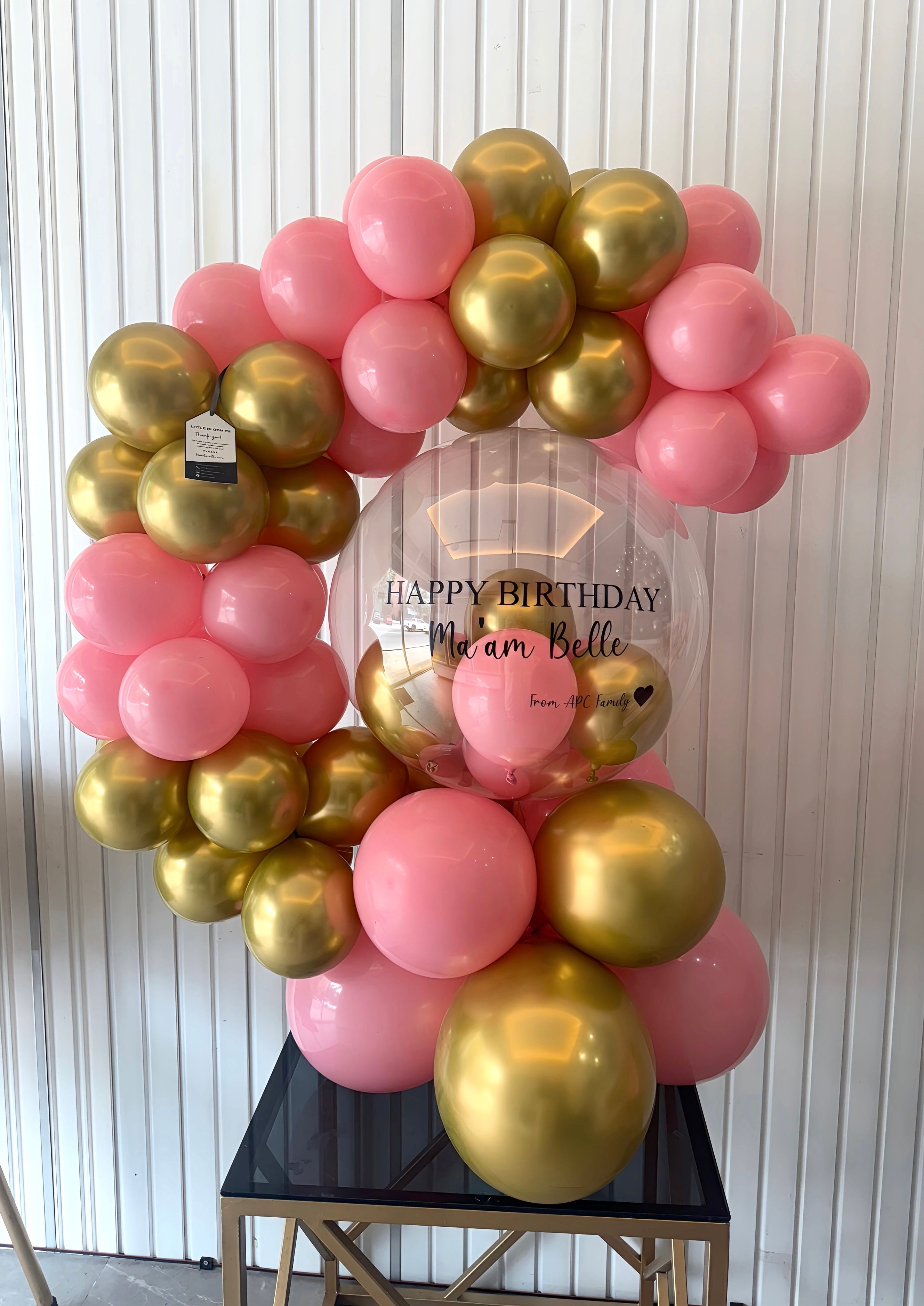 PINK AND GOLD FLUBBLE BUBBLE