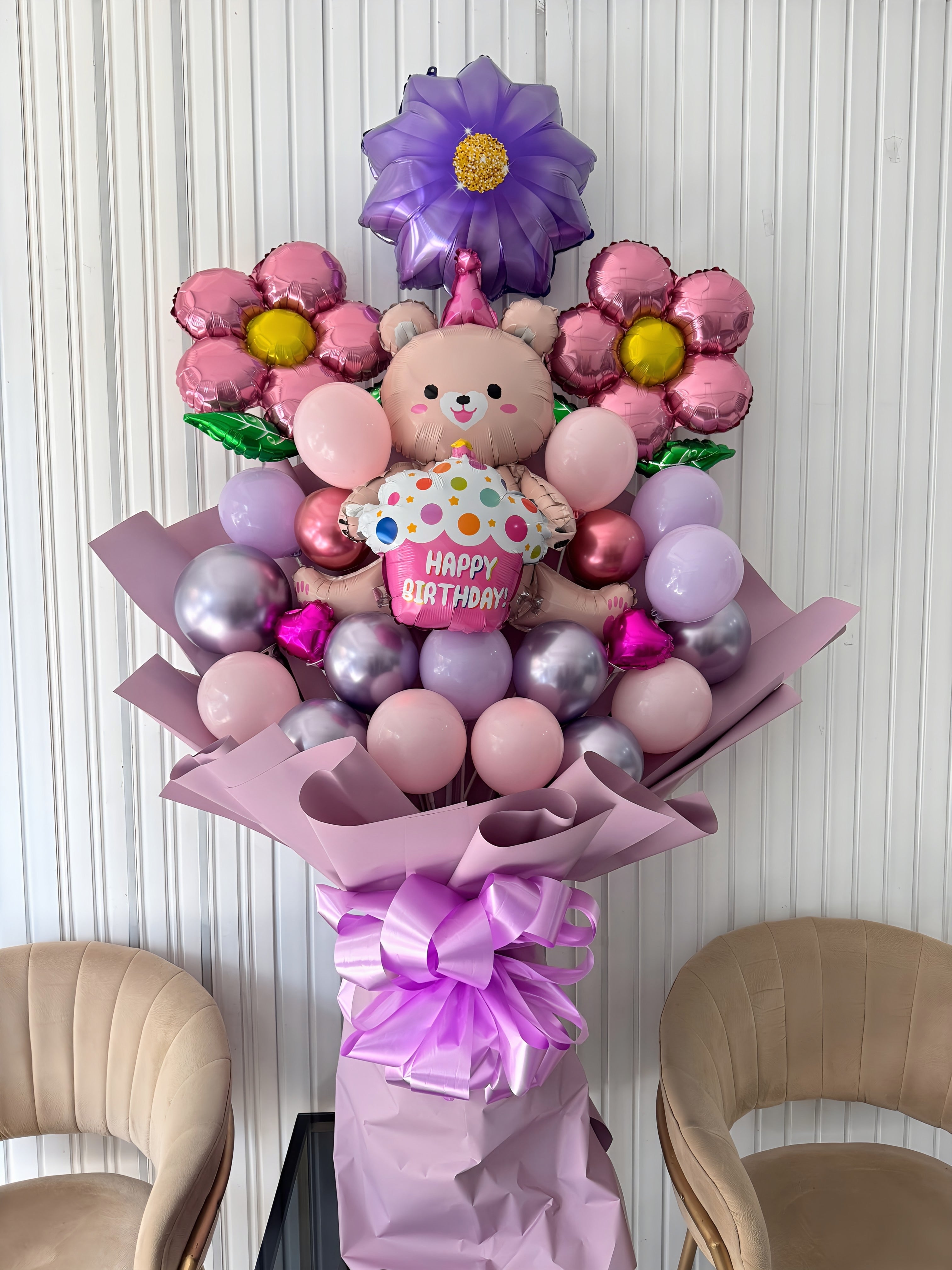 BEAR BALLOON BOUQUET