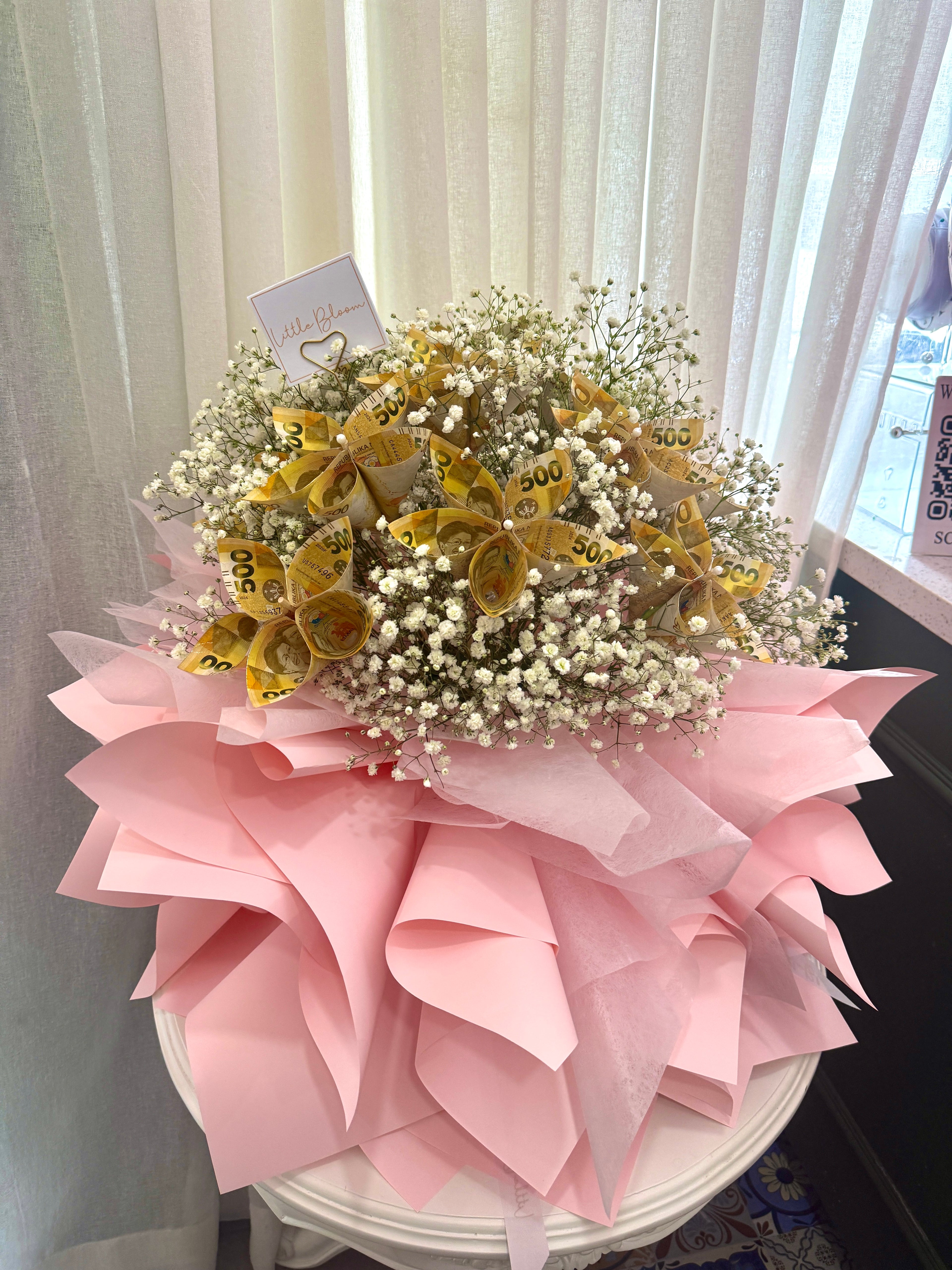 Pink Wonder Money Bouquet (35 Pcs Bills)